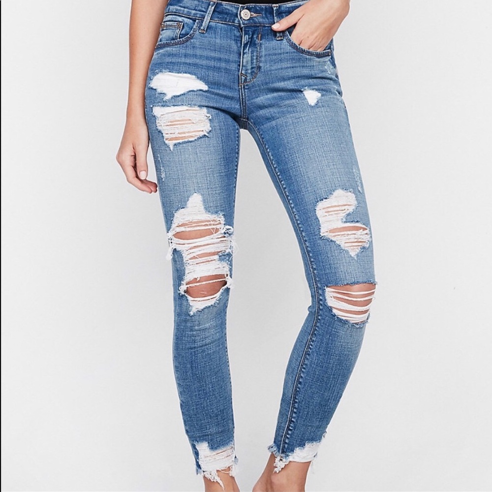 Express ankle skinny jeans /Jeggings 4 27